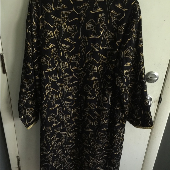Vintage African print duster/kimono large - Picture 7 of 9